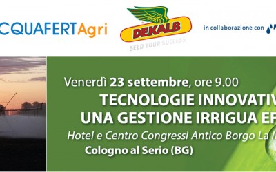 Tecnologie innovative per la gestione irrigua: il programma.